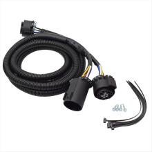 7 Pin Trailer Wiring Harness Extension Connectors Truck Bed Way RV Plu
