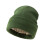 Satijnen oversized gebreide mutsen voor heren Dames-Legergroen 1