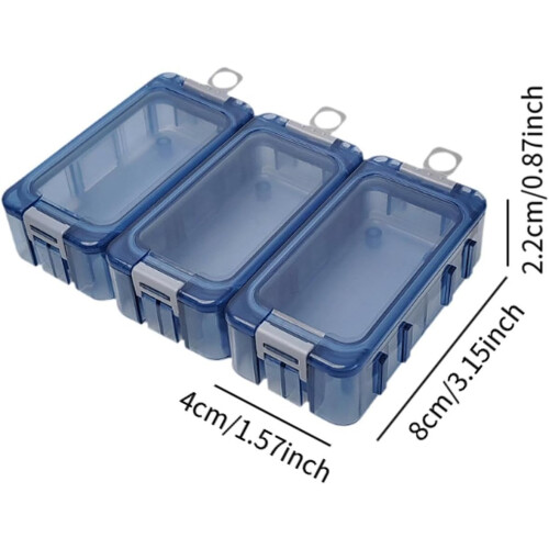 Threecompartment blue angel bait storage box 1