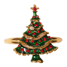 Anillos para servilletas navideñas, decoración de mesa multifuncional, elegantes servilleteros para todas las celebraciones.
