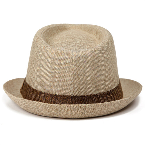 Men's Foldable Hat Summer Sun Shielding Breathable Weave-coffee 2