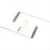 Brass Divining Rod Kit Walnut Handle Copper Dowsing Rods Pendulum for 4