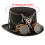 Gothic Top Hat With Heart Pendant And Detachable Adjustable 3