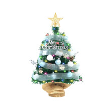 Mini árbol de Navidad festivo, ramas de PVC realistas y duraderas, decoración navideña, celebra la temporada.