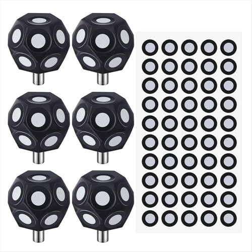 6 Pcs Multi-Angle Marker Set 100 Point 3D Scanner Markers Dot Stickers