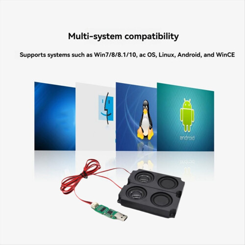 USB to AUDIO Audio Module +Speaker Driver-Free Plug-and-Play for Playb 2