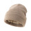 Oversized geribbelde muts, elastische mutsen, elastische-Khaki 1