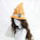 Polyester Vintage Wizard Caps Feather Ornament Cosplay Halloween 4