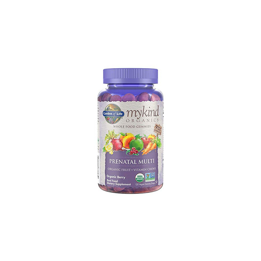 Garden Of Life (120 Gummy Drops) Mykind Organics Prenatal Multi Gummies, Organic Berry - 120 Gummy Drops