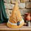 Polyester Vintage Wizard Caps Feather Ornament Cosplay Halloween 3