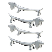 4 Pack Puppy Chopstick Holders Cute Dachshund Chopstick Rest Stainless Steel