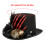 Gothic Tall Hat Carnivals Headwear Skeleton Hand-Black and red 4
