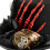 Gothic Tall Hat Carnivals Headwear Skeleton Hand-Black and red 5