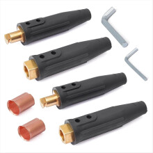 2er-Pack LC-40 Schweißkabel-Steckverbinder-Set (2 Stecker/Buchsen) für Maschinen