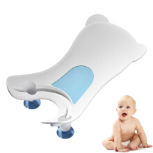 Baby Bathtub for Sink Portable Infant Bath Seat for Newborn Boys Girls Buttock Washing Tool (Blue)