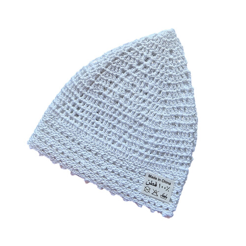 Chapeau tricoté arabe traditionnel élastique pliable, accessoire