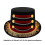 Chapeau de magicien classique de taille adulte,-Strass 4
