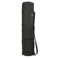 Yoga Mat Storage Bag, Canvas Yoga Mat Carrier, Sports,, FullLength Zipper, Yoga Mat Carry Bag Black