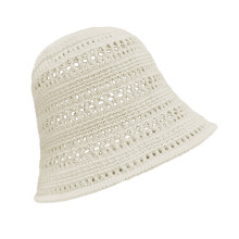 Ademende mesh-emmerhoed, katoen, gebreid, casual-Beige