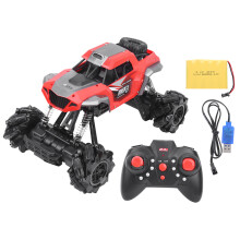 Carro RC de alto desempenho com transmissão de 2,4 GHz sem interferências, absorção de impacto e controle remoto com design ergonômico para