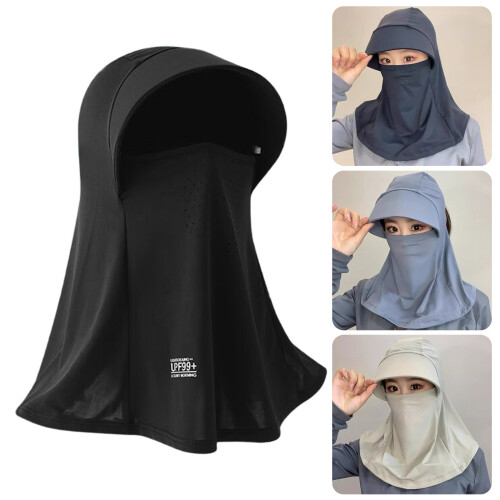 Stretchable Cooling Hat Balaclava Head Mask UPF50+ Sun-Pink 2