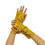 Sparkling Sequined Gloves for Theme Parties And Night-Gold 1