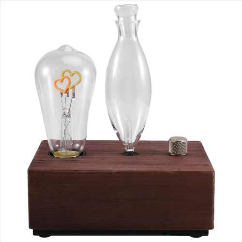 Vintage Aroma Diffuser with Filament Lamp Essential Oil Waterless Oper 2