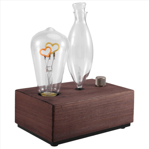 Vintage Aroma Diffuser with Filament Lamp Essential Oil Waterless Oper 1