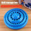 2PCS Drill Bit Storage Case Stand Round Shape Hard Plastic Container H 5
