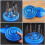 2PCS Drill Bit Storage Case Stand Round Shape Hard Plastic Container H 3