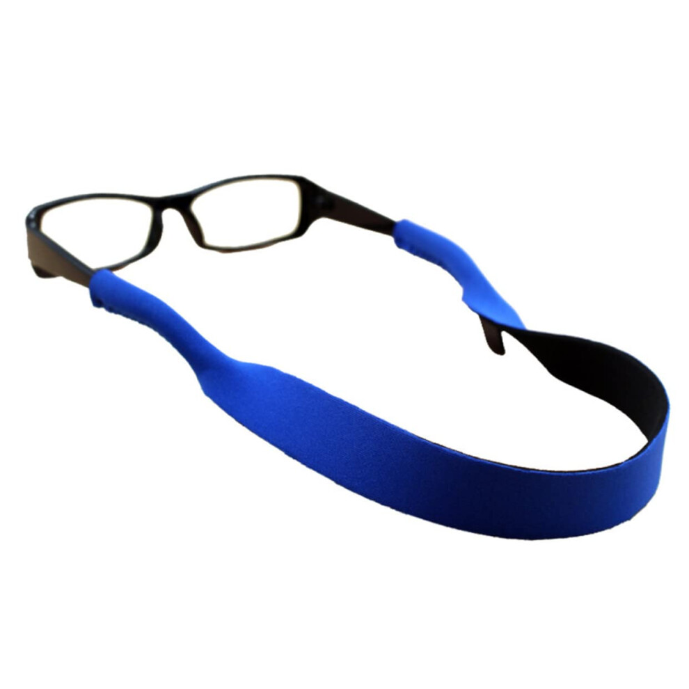 Blue 3 Pack Sports Eyeglasses Strap With Adjustable Neck Cord For Swimming, Running, And Sunglasses Â