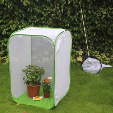 Large Foldable Butterfly Habitat Cage with Breathable Mesh and Zipper Opening 40x40x60cm