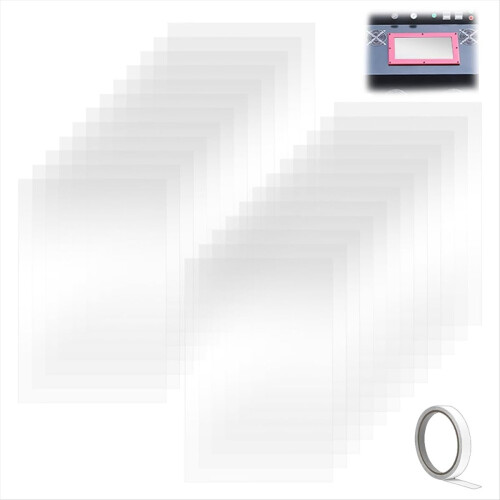 24 PCS Sandblasting Cabinet Mirror Protection Film Polyester Interior 2