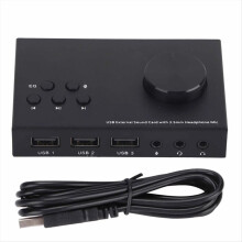 USB-Audioadapter, externe Soundkarte, Stereo-3,5-mm-Schnittstelle, Multi-Mo