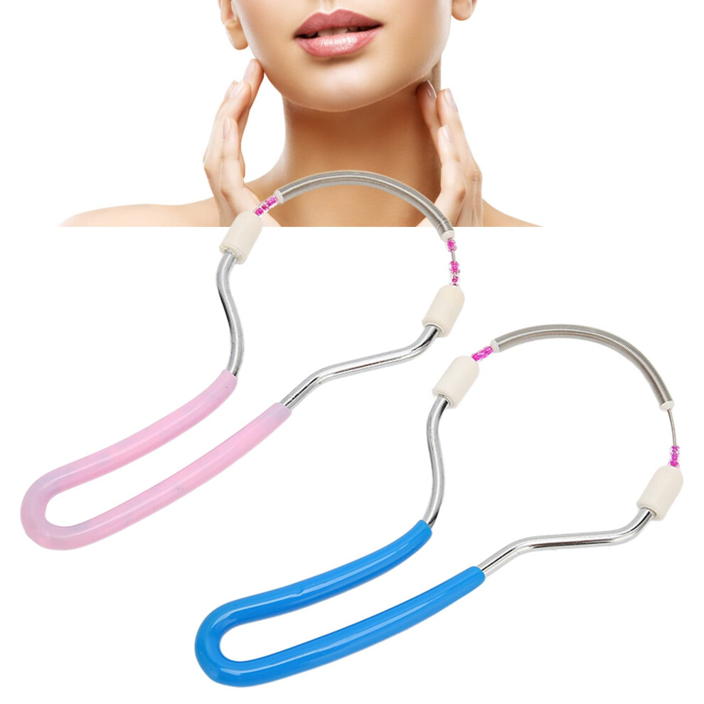Facial Hair Remover Spring Epilator for Women Upper Lip and Face Precise Hair Removal 2pcs