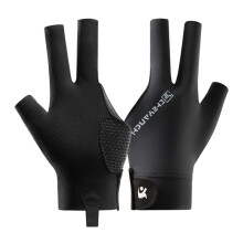 Guanti da snooker per giocatori di biliardo, accessori da biliardo antiscivolo e traspiranti con materiale resistente all'usura, design a 3 dita per