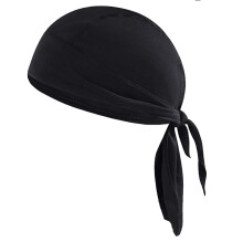 Moisture Absorbing Headscarf Hat Sun Protective Headscarf-Black