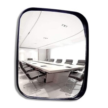 Rectangular Acrylic Convex Safety Mirror with Wide Field View for Garage Road and Parking