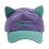 Fun Cats Ear Sunproof Hat with Sunglasses Quick Drying-Purple 1