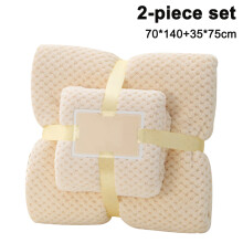 Conjunto de toalhas de microfibra luxuosas, macias, absorventes e de secagem rápida para o lar moderno (2 peças)
