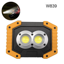Refletor portátil, luz de trabalho LED recarregável, super brilhante de 1500 lúmens, base magnética.