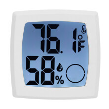 Digitale hygrometer voor binnen, temperatuurmeter, elektronische vochtigheidsmeter, reptielenthermometer, mini-kamerthermometer met digitaal display.