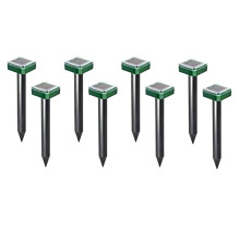 8 StüCk Draussen Solar Ultraschall Vibration Repeller Snake Abwehr Mole Elektronischer Snake Abwehr für Garten Hof Bauernhof Usw