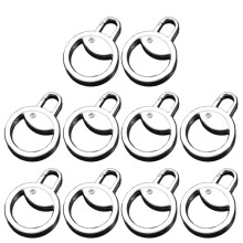 10 stks Metalen Rits Pull Slider Puller Afneembare-zilver
