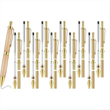 10 Pieces Retractable Pen Kit for Wood Turning 7mm Click with Refills
