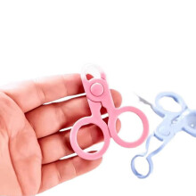 Contact Lens Applicator and Remover Tool Kit with Ergonomic Grip, Compact Dual Set, Pink Blue White