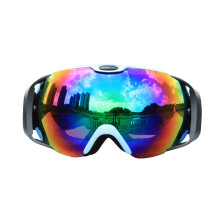 Gafas de esquí para adultos y adolescentes, gafas de snowboard esféricas de doble lente antivaho con protección UV40, diseño OTG, compatibles con