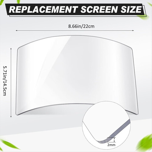 10 Pcs Sandblasting Hood Replacement Lens Clear Face-Shield PC Visors 2