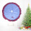 Saia de árvore de Natal de camada dupla, decoração clássica com padrão requintado e belo acabamento (48 polegadas) 2