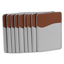 10Pcs Sublimation Blanks Phone Wallet - PU Leather Card Holder for Back of Phone Stick Android DIY Blanks